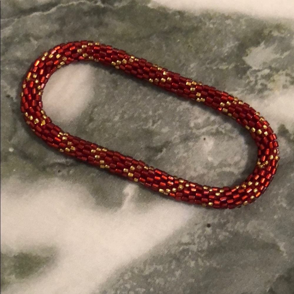 Red and Gold Bracelet